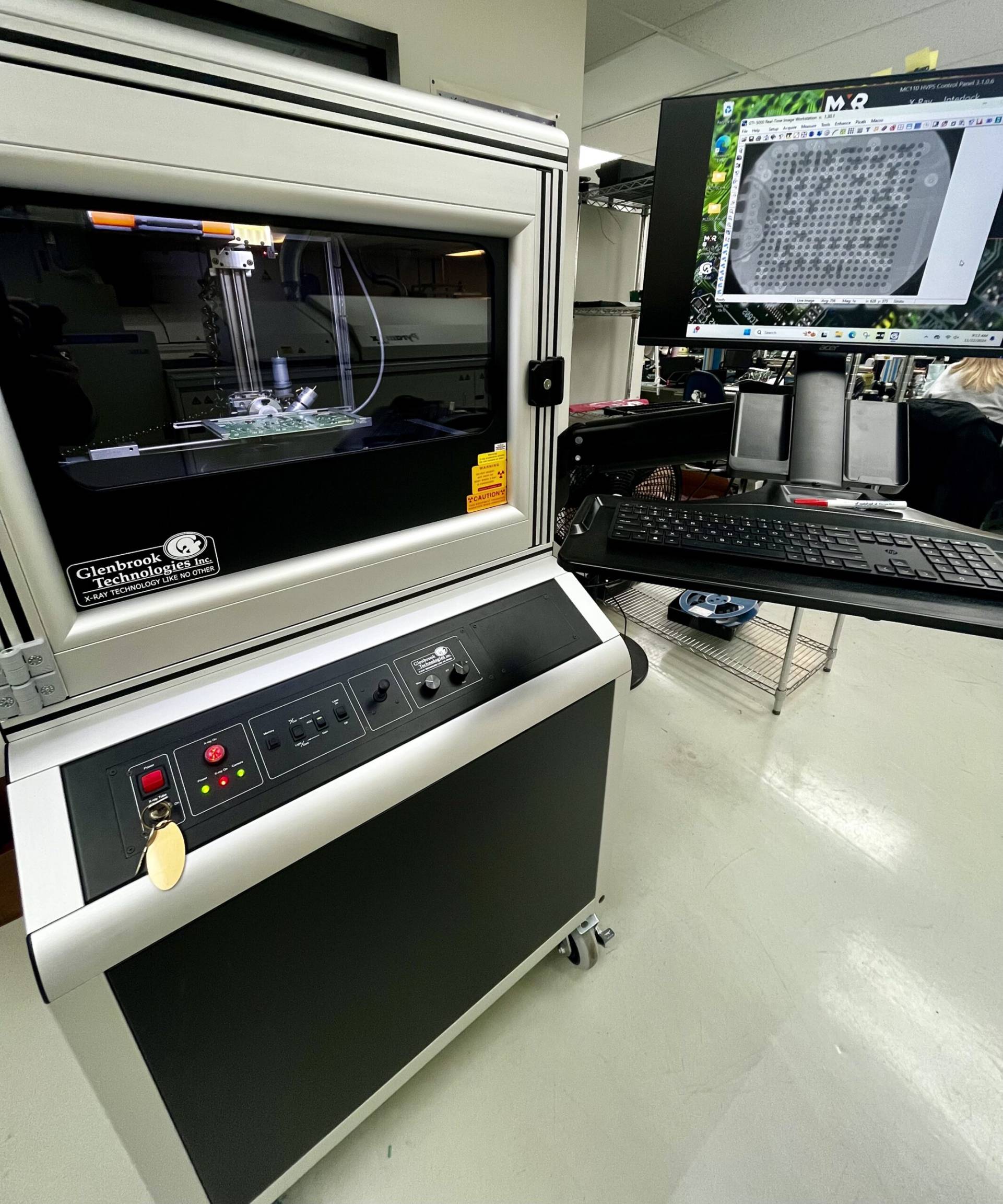 X-ray inspection machine with 3D BGA imaging capabilities for precise defect detection in SMT PCB assembly at MAKS Inc.